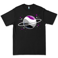 Black asexual outer space planet ace pride t shirt Premium Tee - linhVisuals