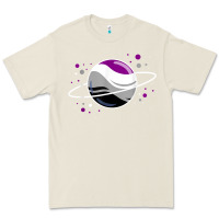 Bone asexual outer space planet ace pride t shirt Premium Tee - linhVisuals