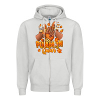 Pumpkin Queen Fall Black Girl Sneakers Zipper Hoodie | Teevron