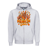 Heather Grey Pumpkin queen Fall black girl sneakers Zipper Hoodie - RanaPortraitStore