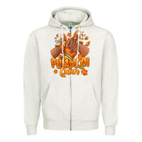 Oatmeal Heather Pumpkin queen Fall black girl sneakers Zipper Hoodie - RanaPortraitStore