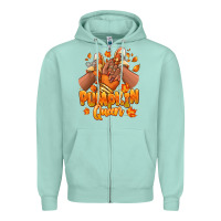 Seafoam Pumpkin queen Fall black girl sneakers Zipper Hoodie - RanaPortraitStore