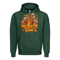 Sports Green Pumpkin queen Fall black girl sneakers Zipper Hoodie - RanaPortraitStore