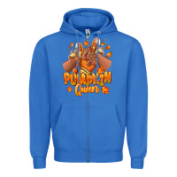 True Royal Pumpkin queen Fall black girl sneakers Zipper Hoodie - RanaPortraitStore