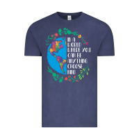 Vintage Denim Autism Awareness Kindness Puzzle Earth Vintage Tee - CowhideDigitalArt