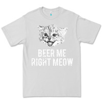 Dove Grey beer me right meow Premium Tee - linhVisuals