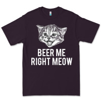 Plum beer me right meow Premium Tee - linhVisuals