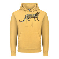 Vintage Mustard Jaguarundi Vintage Hoodie - LillyAllenDesigns