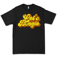 Black lets boogie shirt vintage dancing 1980s disco themed party t shirt Premium Tee - linhVisuals
