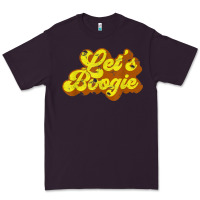 Plum lets boogie shirt vintage dancing 1980s disco themed party t shirt Premium Tee - linhVisuals