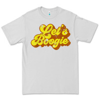 Dove Grey lets boogie shirt vintage dancing 1980s disco themed party t shirt Premium Tee - linhVisuals