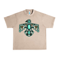 French Oak cowhide turquoise thunderbird Urban Heavy Tee - Jasminsmagicworld