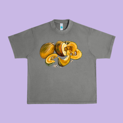 Pumpkin Urban Heavy Tee Designed By Lillyallendesigns