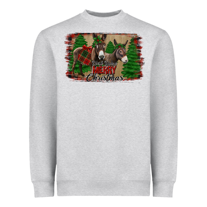 Donkey Christmas Heavyweight Sweatshirt by Jasminsmagicworld | Teevron