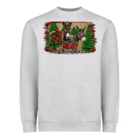 Heather Grey donkey christmas Heavyweight Sweatshirt - Jasminsmagicworld