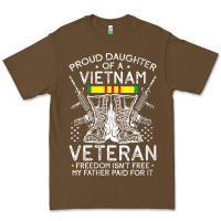 Cacao womens proud daughter of a vietnam veteran freedom isn't free v neck t Premium Tee - linhVisuals