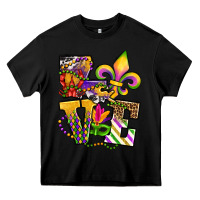 Black louisiana map love Heavy Core Tee - OliviaCreatesArt