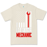 Bone elevator mechanic american flag gift for elevator technician t shirt Premium Tee - linhVisuals