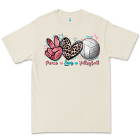 Bone Peace Love Volleyball Premium Tee - FaDigitalArtStudio