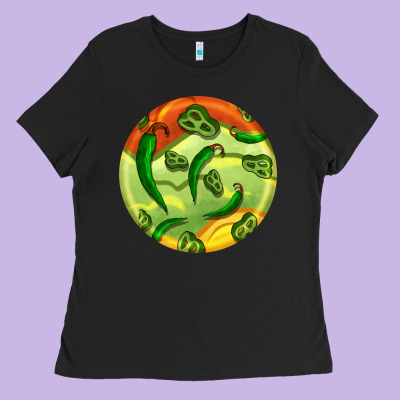 Hispanic Heritage Month Round Earrings 1 Ladies Tee Designed By Bundleandbundleshop