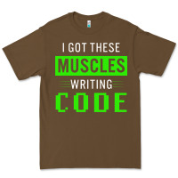 Cacao funny programmer writing code muscles meme for computer geek Premium Tee - linhVisuals