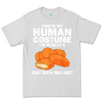 Dove Grey funny chicken nugget costume for kids fashion nugget foodie t shirt Premium Tee - linhVisuals
