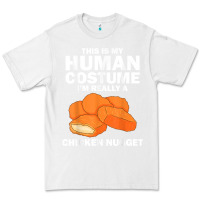 White funny chicken nugget costume for kids fashion nugget foodie t shirt Premium Tee - linhVisuals