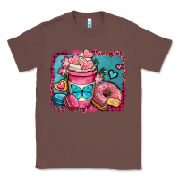 Chestnut valentines day coffee cup and sweets Classic Tee - OliviaCreatesArt