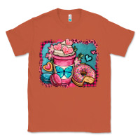 Copper valentines day coffee cup and sweets Classic Tee - OliviaCreatesArt