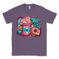 Lavender valentines day coffee cup and sweets Classic Tee - OliviaCreatesArt