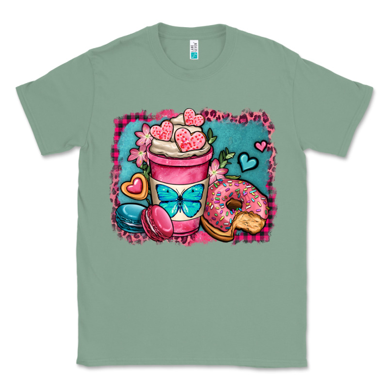 Valentines Day Coffee Cup And Sweets Classic Tee by OliviaCreatesArt | Teevron