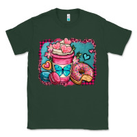 Sports Green valentines day coffee cup and sweets Classic Tee - OliviaCreatesArt