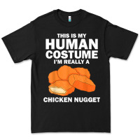 Black funny chicken nugget costume for kids fashion nugget foodie t shirt Premium Tee - linhVisuals