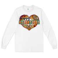 White Happy Valentınes Day Long Sleeve Tee - CowhideDigitalArt