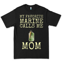 Black my favorite marine calls me mom Premium Tee - linhVisuals