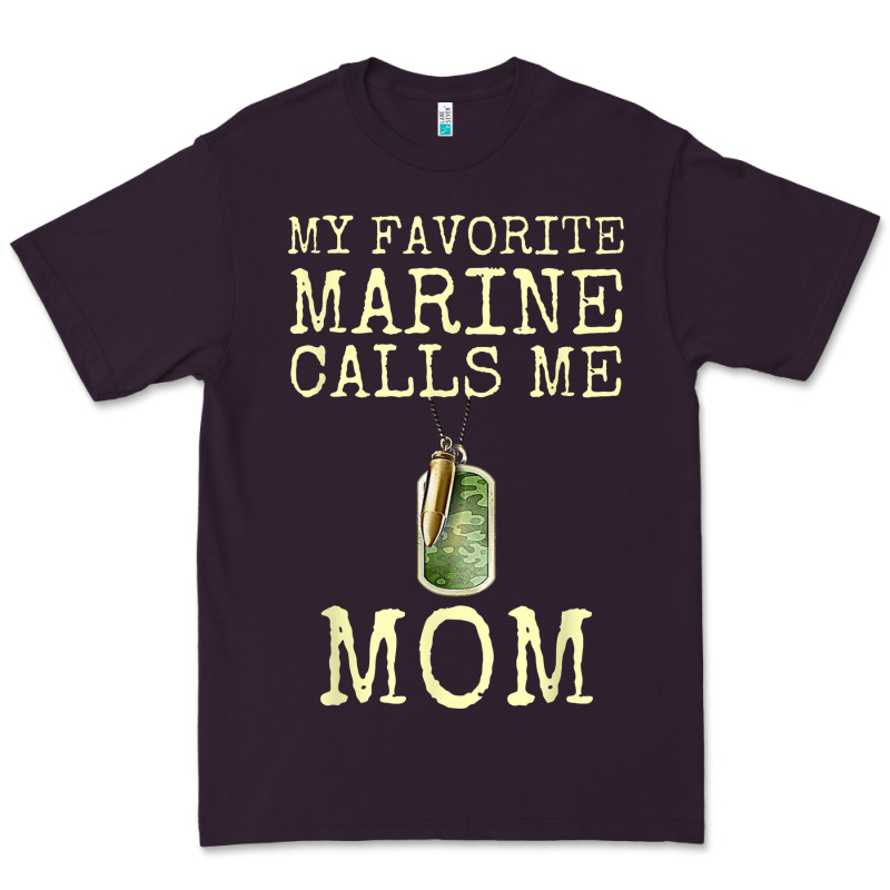My Favorite Marine Calls Me Mom Premium Tee by linhVisuals | Teevron