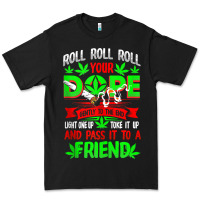Black funny weed pot lover roll joint friend smoking marijuana tank top Premium Tee - linhVisuals