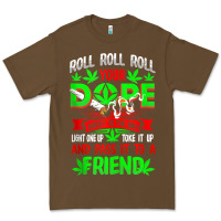 Cacao funny weed pot lover roll joint friend smoking marijuana tank top Premium Tee - linhVisuals