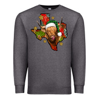 Charcoal Heather christmas texas highland cow Premium Sweatshirt - Jasminsmagicworld