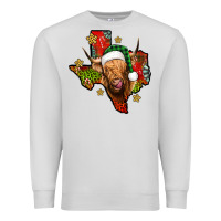 Dove Grey christmas texas highland cow Premium Sweatshirt - Jasminsmagicworld