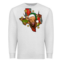 Oatmeal Heather christmas texas highland cow Premium Sweatshirt - Jasminsmagicworld