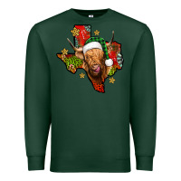 Sports Green christmas texas highland cow Premium Sweatshirt - Jasminsmagicworld