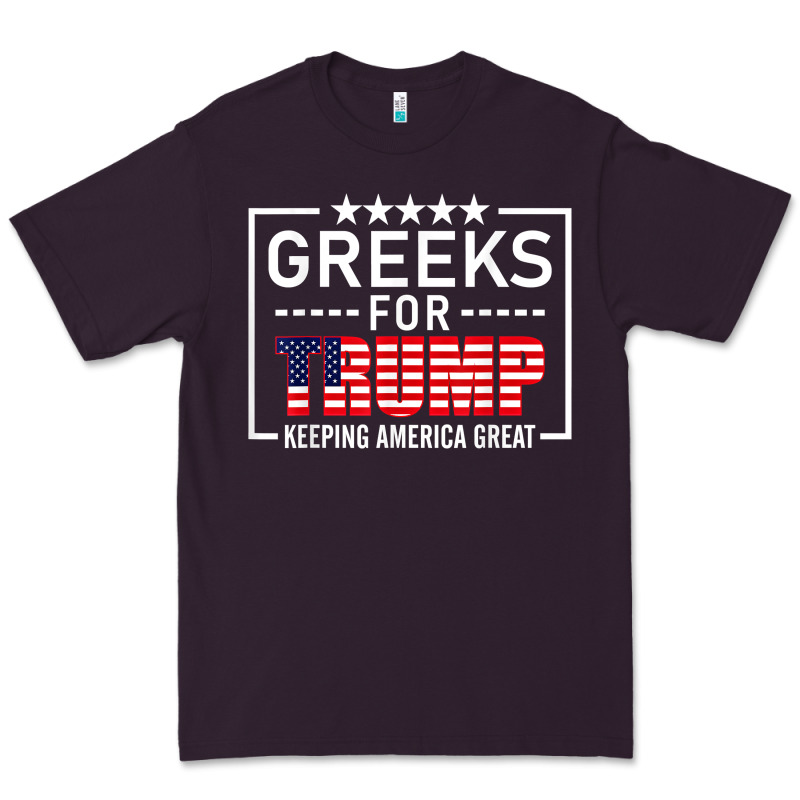 Greeks For Trump Conservative Gift Trump 2020 Re Election T Shirt Premium Tee by linhVisuals | Teevron