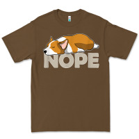 Cacao nope lazy corgi Premium Tee - linhVisuals