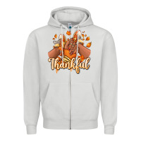 Dove Grey Thankful black girl sneakers Zipper Hoodie - RanaPortraitStore