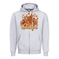 Heather Grey Thankful black girl sneakers Zipper Hoodie - RanaPortraitStore