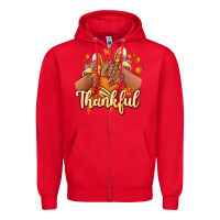 Red Thankful black girl sneakers Zipper Hoodie - RanaPortraitStore