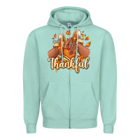 Seafoam Thankful black girl sneakers Zipper Hoodie - RanaPortraitStore