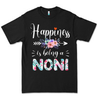 Black happiness is being a noni ever women floral decor Premium Tee - linhVisuals