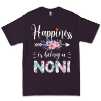 Plum happiness is being a noni ever women floral decor Premium Tee - linhVisuals